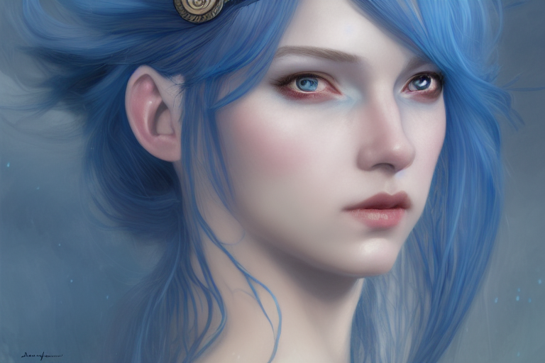 Reasons Why Stable Diffusion is better than DALL-E. Beautiful blue hair girl art