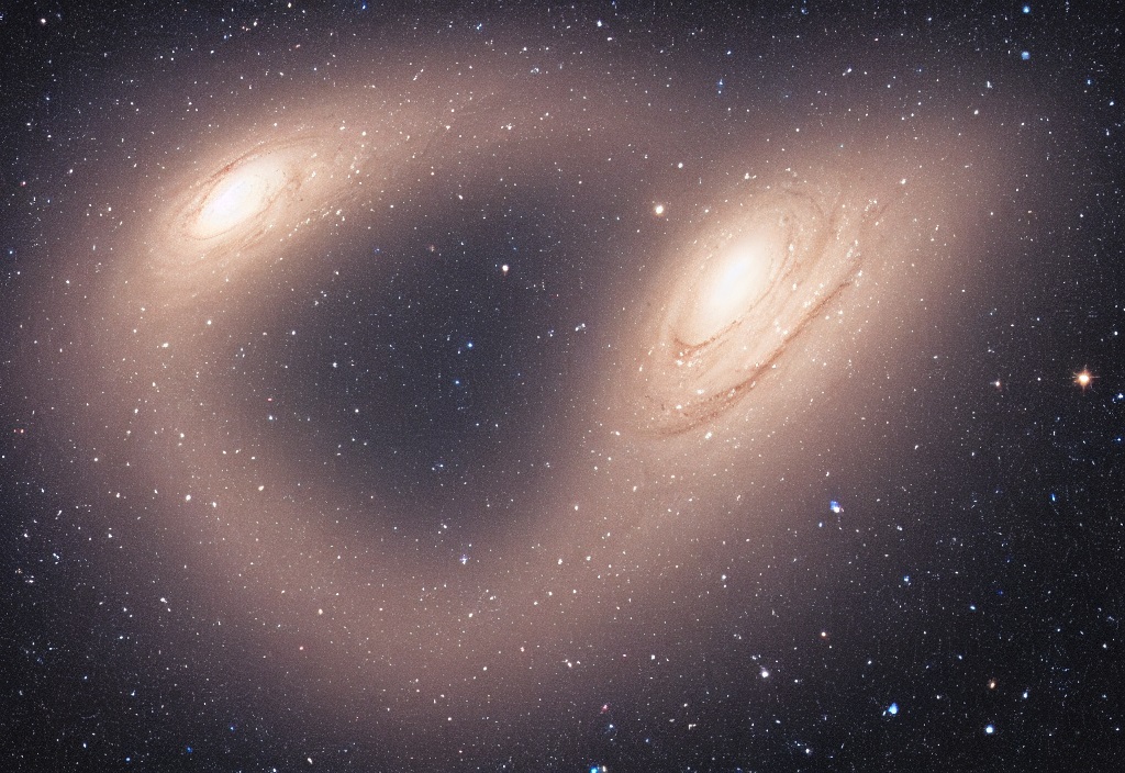 The Andromeda Galaxy, at least, will still be beautiful. "The intriguing beauty of galaxies like Andromeda can be viewed from billions of light years away in the gravitational shadows that galaxy clouds cast on the super-bright disks of a cluster of galaxies nearby," NASA says. "Andromeda's enormous gas clouds seem to reflect the Milky Way in a milky way that reveals more about the Milky Way than the faintest galaxies might," the agency says. Pictures are generated by Neural Networks and should be perceived as an artwork, not an actual photage
