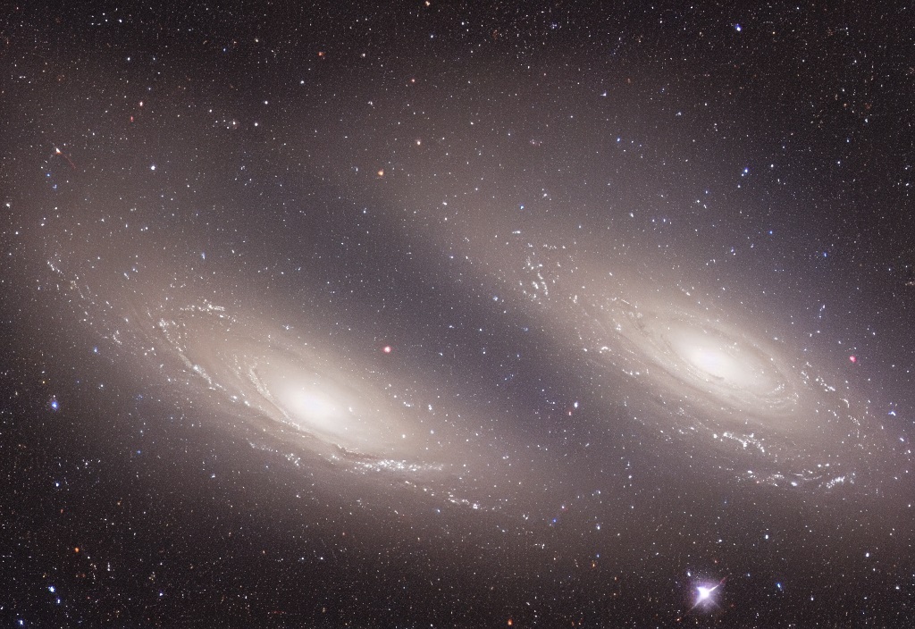 Stable Diffusion AI Predicted how the Andromeda and MilkyWay galaxies will merge